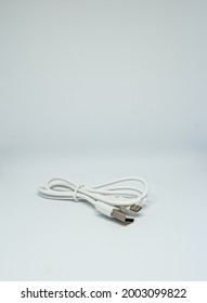 usb data cable on white background isolated