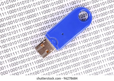 USB flash disk on binary code