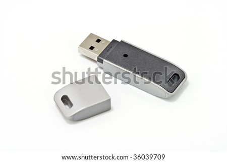 usb flash drive isolated on white