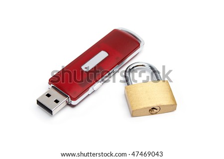 USB flash drive with a lock