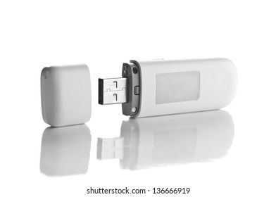 Usb Flash Drive On White Background