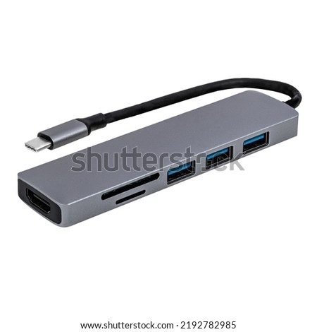 USB Hub, Docking station for USB-C with HDMI and SD-Card reader.