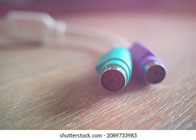 USB to PS2 converter computer cable backdrop