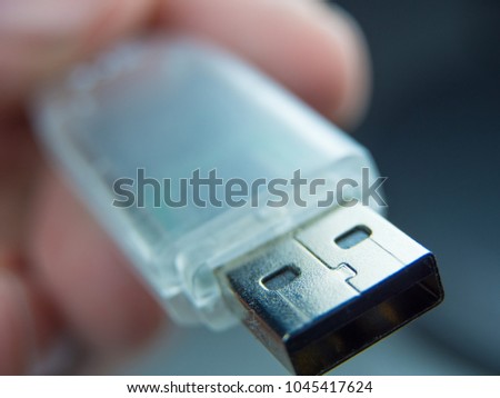 USB Stick - Flash memory stick in a close up shot