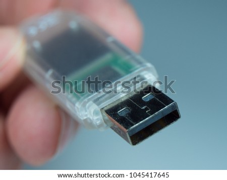 USB Stick - Flash memory stick in a close up shot