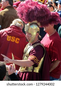 USC University Of Southern California Trojan Mascot At Navy Pier, Chicago The Day Prior To Notre Dame Fighting Irish Homecoming Game, October 21, 2011