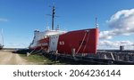 The USCGC Mackinaw at Mackinaw City