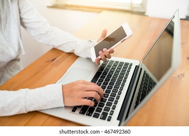 Use computer and mobile phone