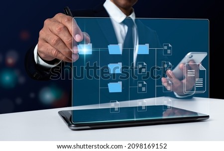 Use a Document Management System (DMS), an online documentation database, to correctly manage files, knowledge, and documentation in an ERP-enabled company. Corporations' use of technology