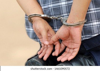 Man Being Arrested Handcuffed Law Enforcement Stock Photo (Edit Now
