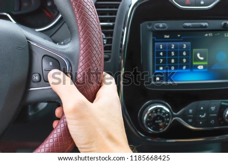 use of hands free in the car for talking on the phone