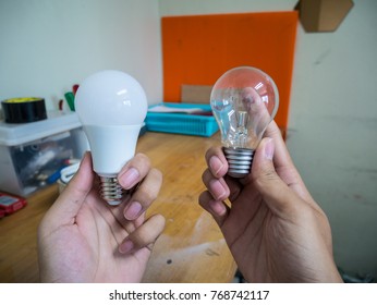 Use LED lights instead of traditional light bulb. - Shutterstock ID 768742117