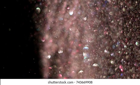 With the use of Realistic Glitter Exploding on Black Background. These clips are perfect for visual effects, compositing, and motion graphics. Use blending mode (screen).