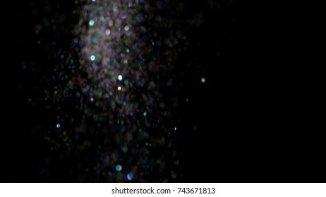 With the use of Realistic Glitter Exploding on Black Background. These clips are perfect for visual effects, compositing, and motion graphics. Use blending mode (screen).