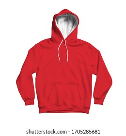 Use This Blank Cute Hoodie Mock Up In Flame Scarlet Color To Make Your Design Becomes More Luxurious