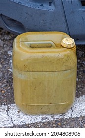 Used Big Plastic Fuel Tank At Street