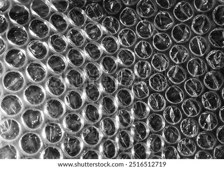 used bubble wraps with black background