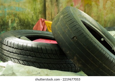 Used Car Tires In The Dump
