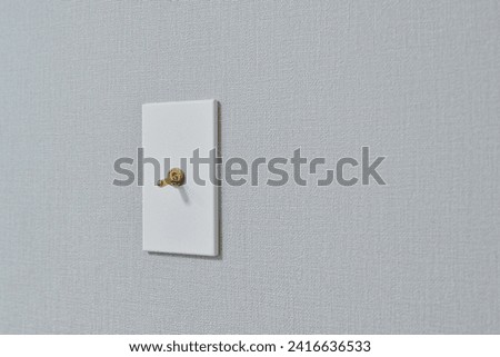 I used the click switch as a wall light switch