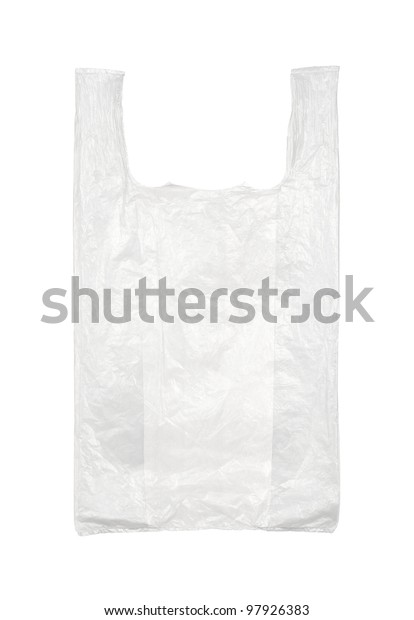 Used Empty Plastic Bag Isolated On Stock Photo 97926383 | Shutterstock