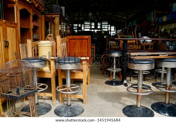 Used High Chairs Tables Second Hand Royalty Free Stock Image