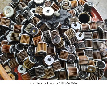 used motorcycle oil filters. An oil filter is a filter designed to remove contaminants from engine oil. 