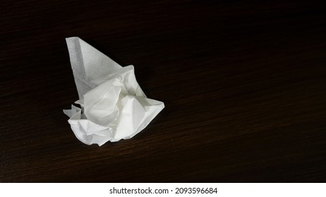 Used tissue on the table
