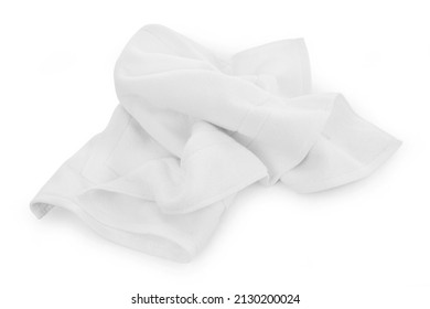 Used Towel On White Background