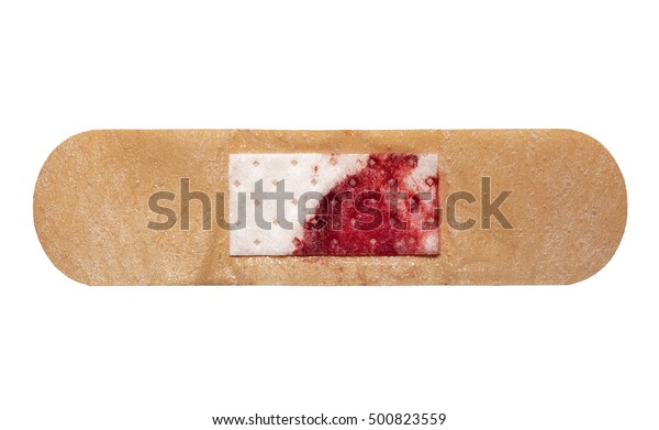 Used Wound Plaster Isolated On White Stock Photo (Edit Now) 500823559