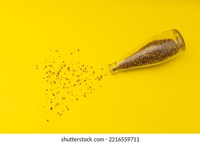 Useful Buckwheat Tea In A Glass Bottle