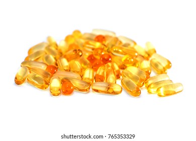 Useful Vitamins And Fish Oil Pills Isolated