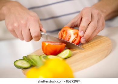 useful vitamins winter vegetables sliced - Shutterstock ID 86292994