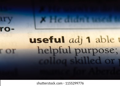 useful word in a dictionary. useful concept. - Shutterstock ID 1155299776