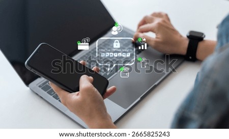 User entering OTP code on smartphone to verify identity for secure online banking and digital transactions, cybersecurity, and fintech technology concept.