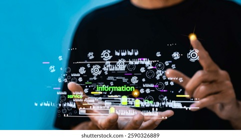 User Interface Ai programmer AR computing inspector screen Applications Control screen Virtual Reality Control new technology service programer programming ai chat bot innovation new technology..