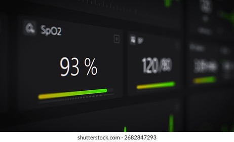 User Interface with Fitness Progress Tracker with Real-time Data on Pace, Distance, Heart Rate and Burned Calories. Software for Fitness Enthusiasts and Health Tracking Technology Fans - Powered by Shutterstock - Get 15% off with code: PIKWIZARD15