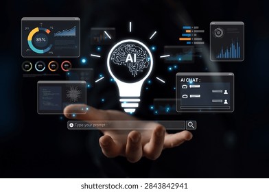 A user interface for a generative Artificial Intelligence platform. This creative tool uses machine learning for data analysis, content creation, and sparking new ideas. Parse