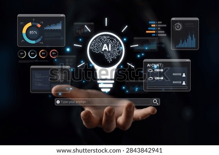A user interface for a generative Artificial Intelligence platform. This creative tool uses machine learning for data analysis, content creation, and sparking new ideas. Parse