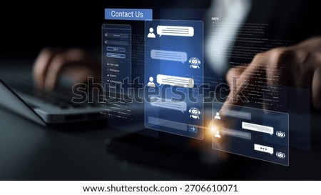 A user interface showing a conversational AI chatbot providing customer service. This virtual assistant answers user questions and provides support through an online platform. Parse