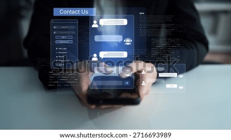 A user interface showing a conversational AI chatbot providing customer service. This virtual assistant answers user questions and provides support through an online platform. Parse