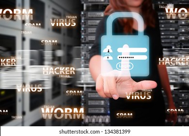 User name and password for security