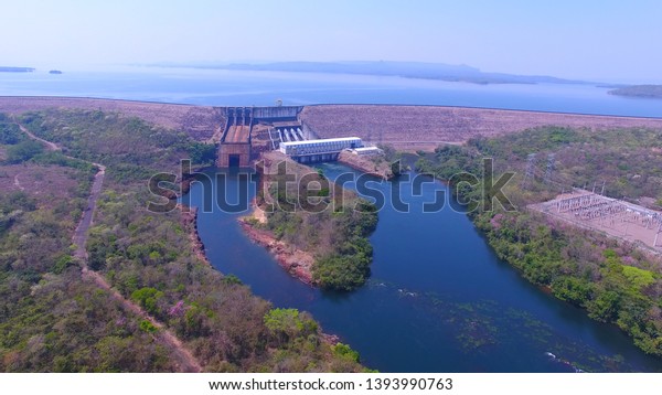 Usina De Manso Sobre O Rio Stock Photo 1393990763 | Shutterstock