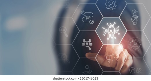 Using AI artificial intelligence for personalization strategy. Utilizing artificial intelligence and machine learning techniques to tailor experiences and recommendations for individual users.