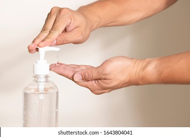 using alcohol gel clean wash hand sanitizer anti virus bacteria dirty skin care - Shutterstock ID 1643804041