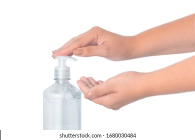using alcohol gel clean wash hand sanitizer anti virus bacteria dirty skin care coronavirus - Shutterstock ID 1680030484