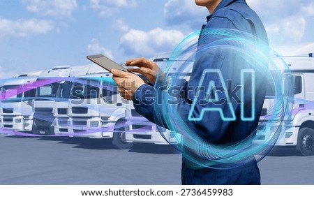 Using artificial intelligence for fleet management. Concept	