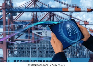 Using Artificial intelligence and neural network for port management. Cocept.
