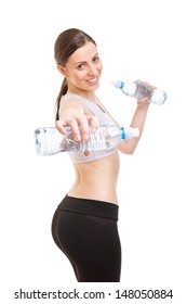 Using bottles of water as weights