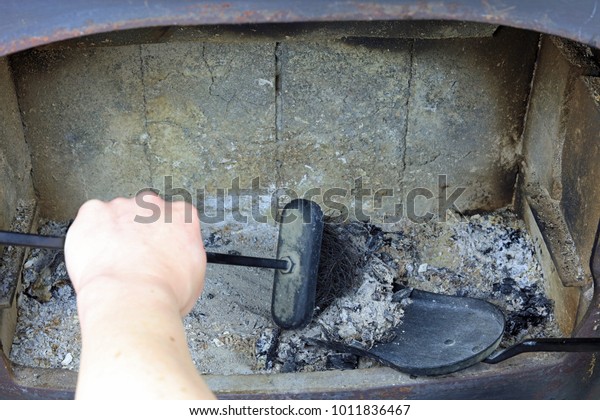 Using Brush Shovel Companion Set Clean Stock Photo Edit Now