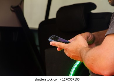 using the cell phone